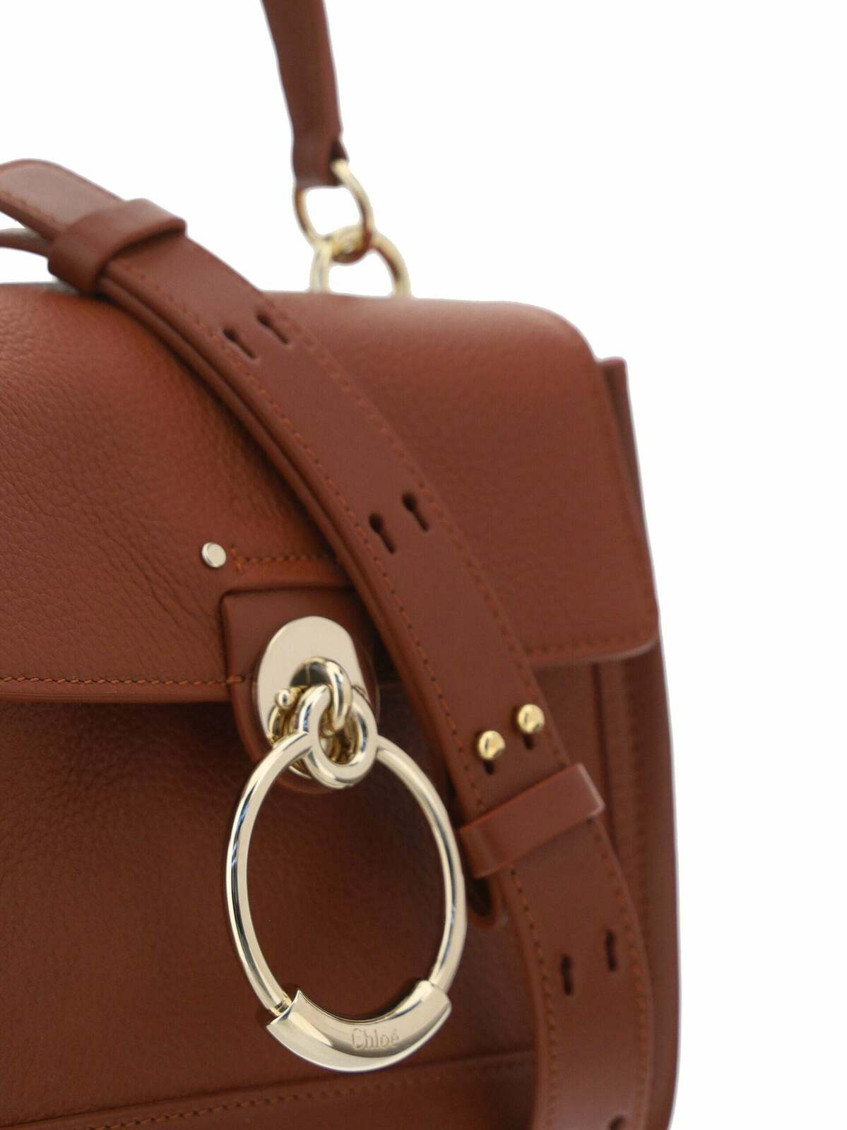 Tess Small Leather Handbag - Brown / One Size