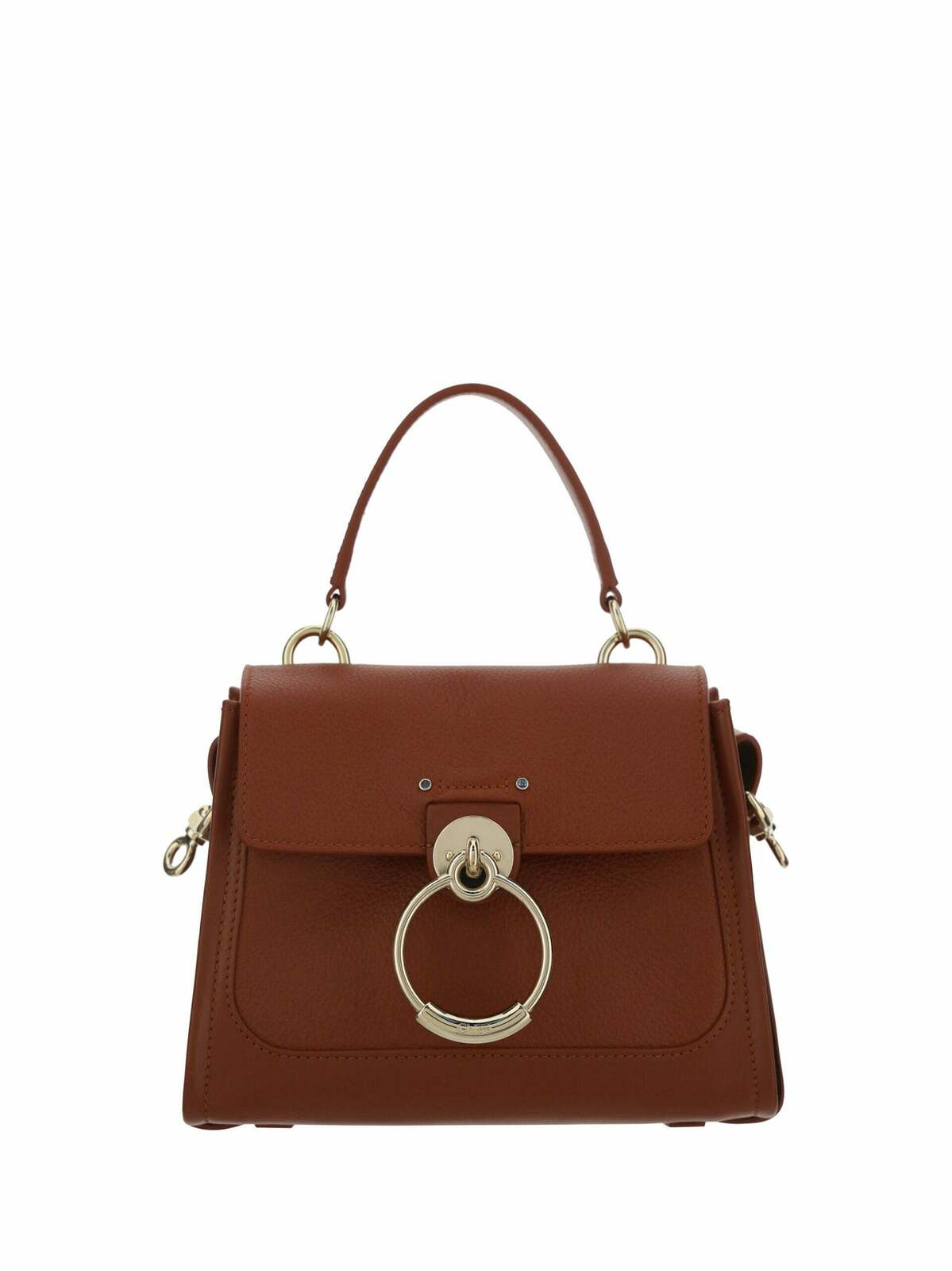 Tess Small Leather Handbag - Brown / One Size