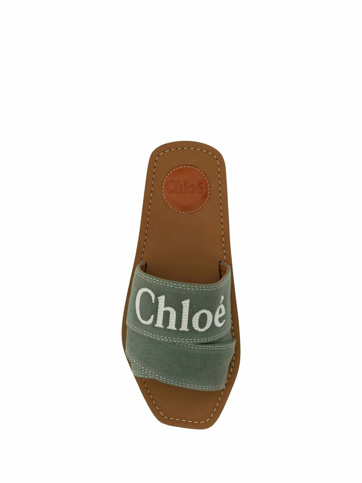 Woody Slides Casual Canvas Flat Sandal - Green / 36 EU