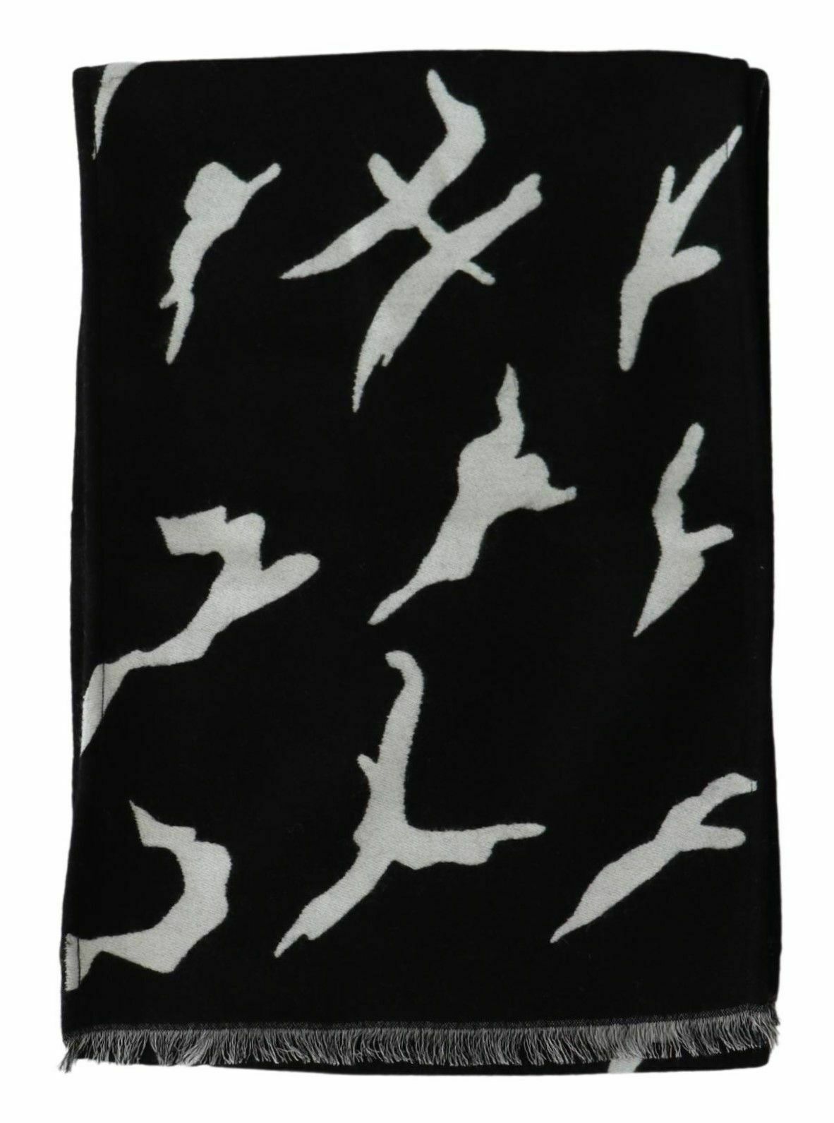 Abstract Print Scarf  Black and White - BlackWhite / One Size