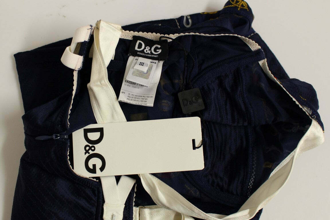 Nautical Print Silk Camisole - 1 IT / Blue