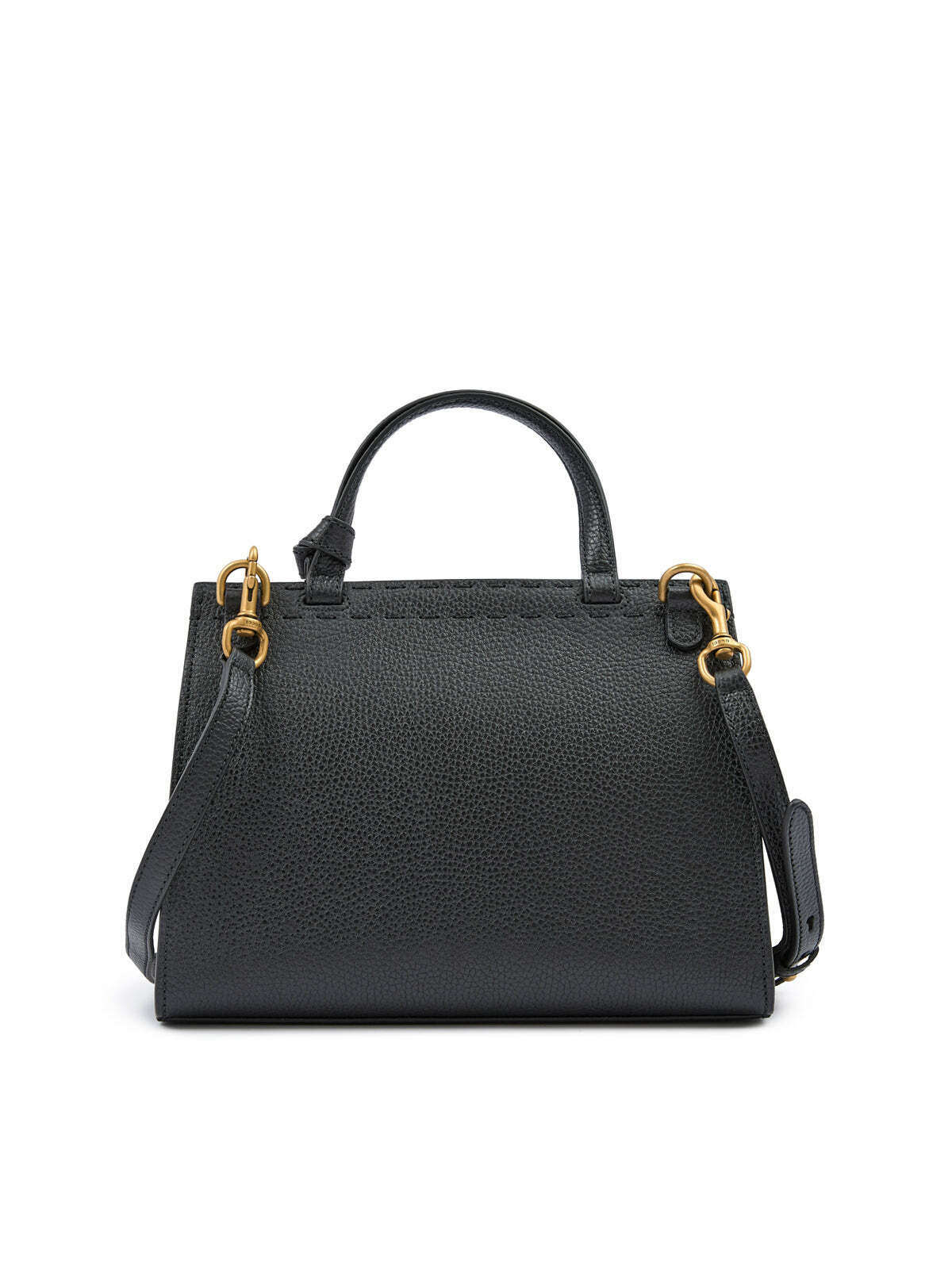 Leather GG Marmont Handbag with Gold Hardware and Adjustable Shoulder Strap - Black / One Size