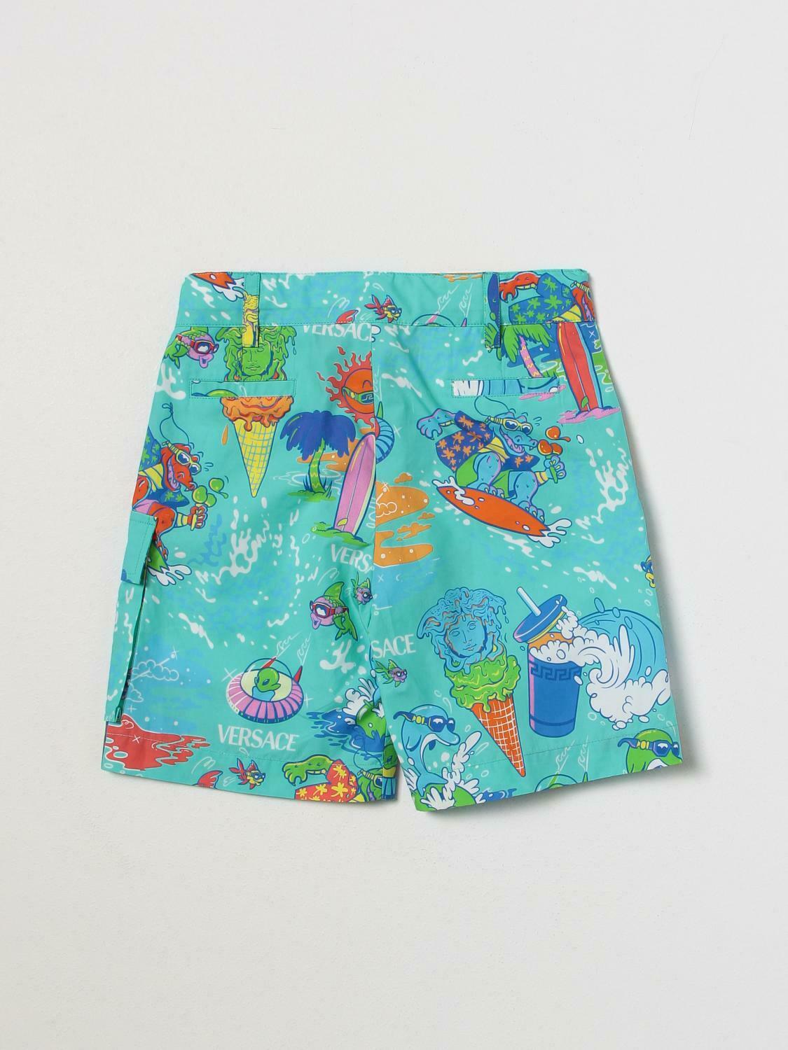 Kids Summer Swim Shorts - Green / 8 IT