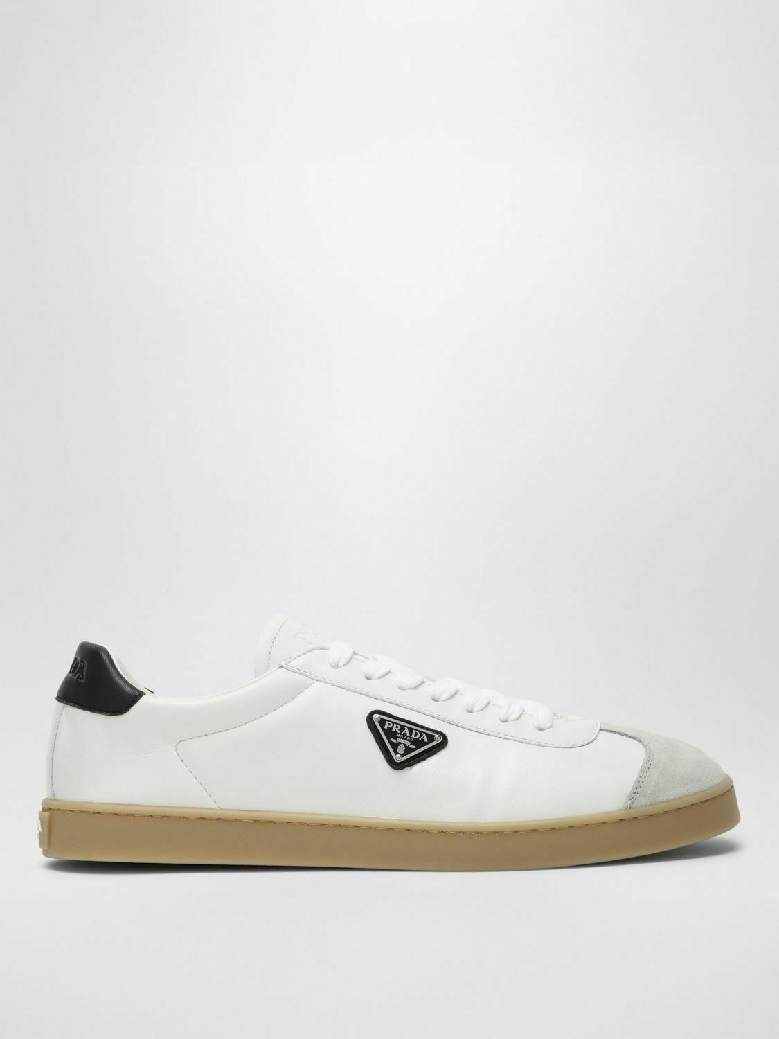 Leather Low Top Sneakers - White / 6 EU