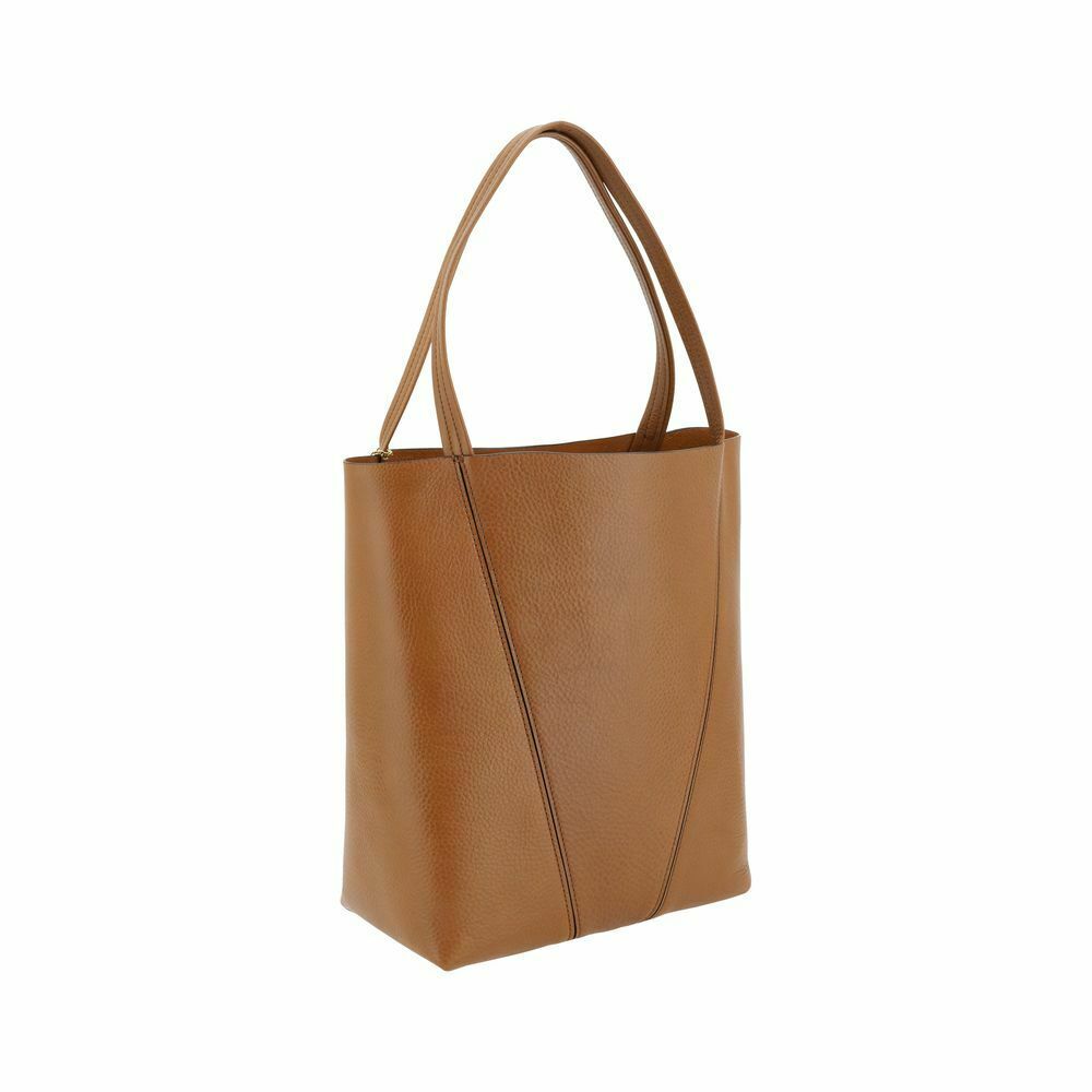 Woody Medium Tote Tan Leather CHC25SS811N8426M - Brown / One Size