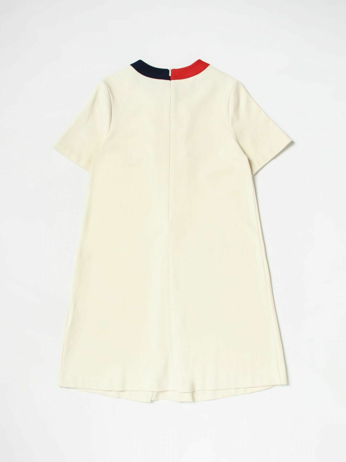 ALine Dress with ColorBlocked Neckline - Cream / 5 EU