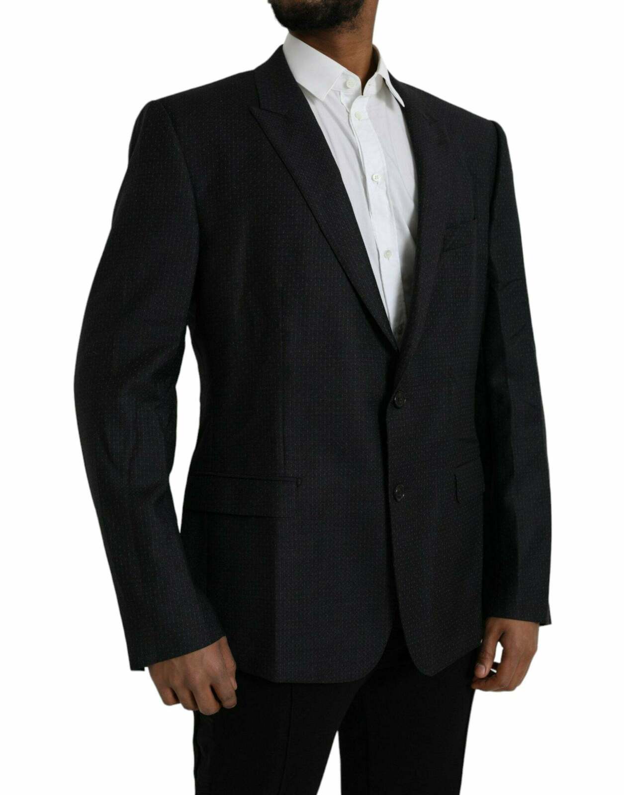 Classic Fit Blazer MicroPattern JKT4036 - Black / 56 IT