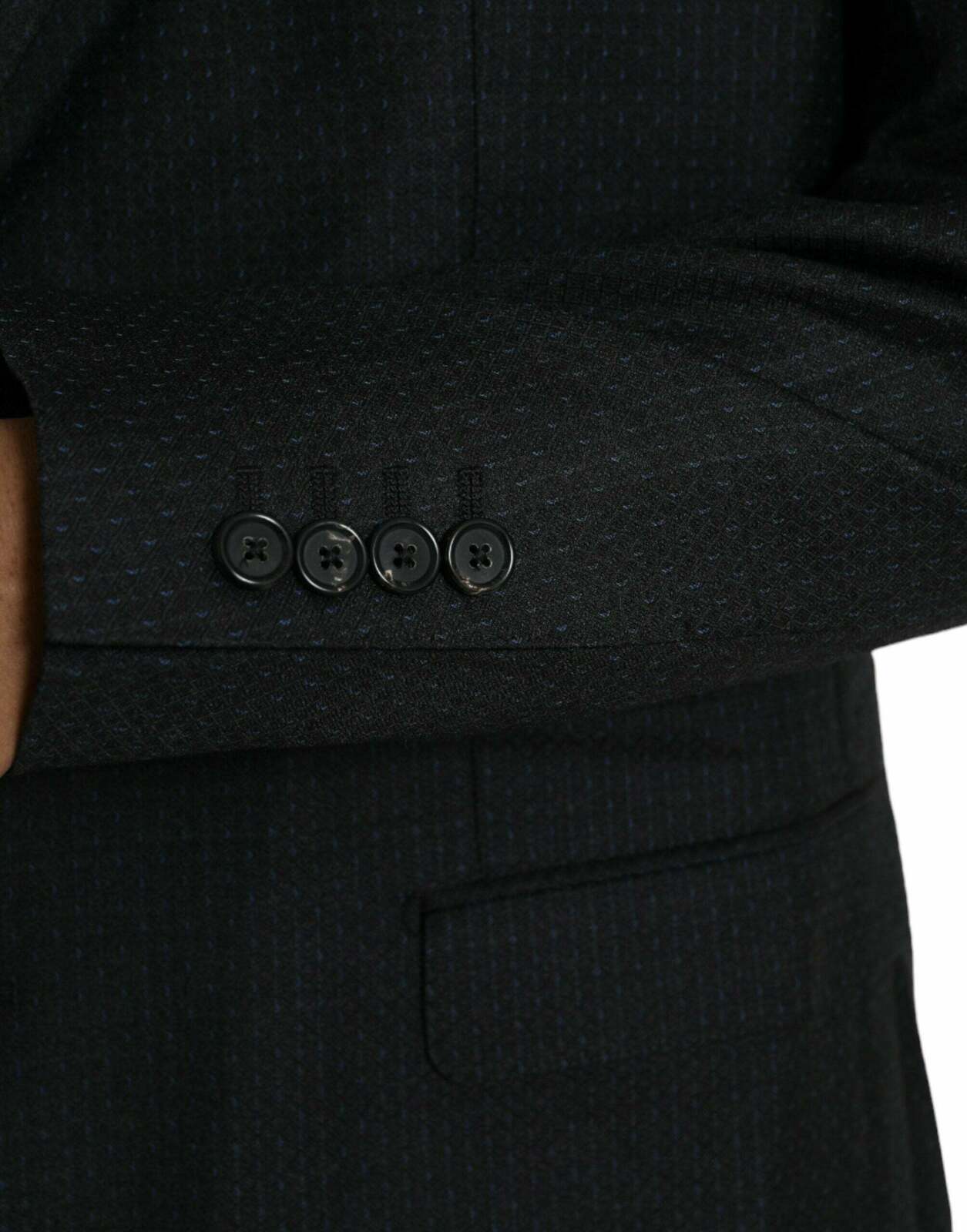 Classic Fit Blazer MicroPattern JKT4036 - Black / 56 IT