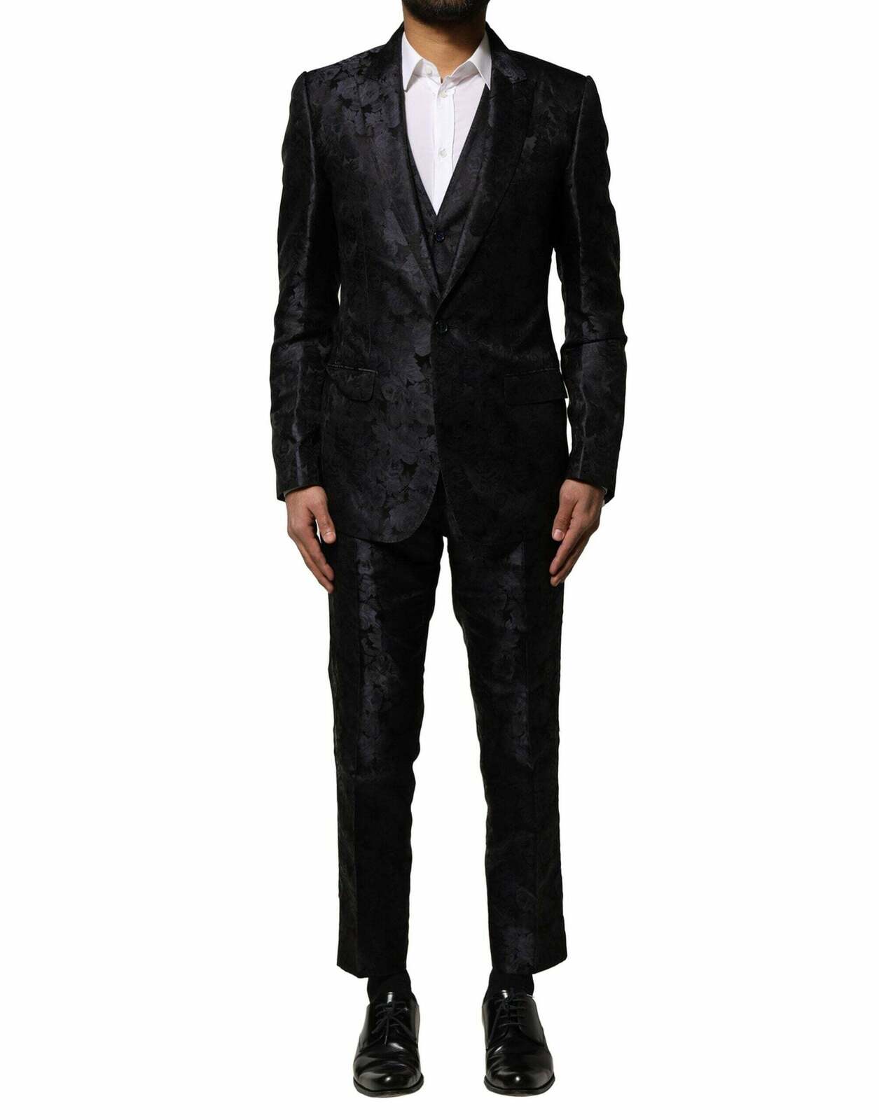 Floral Patterned Slim Suit - Blue / IT46 | S