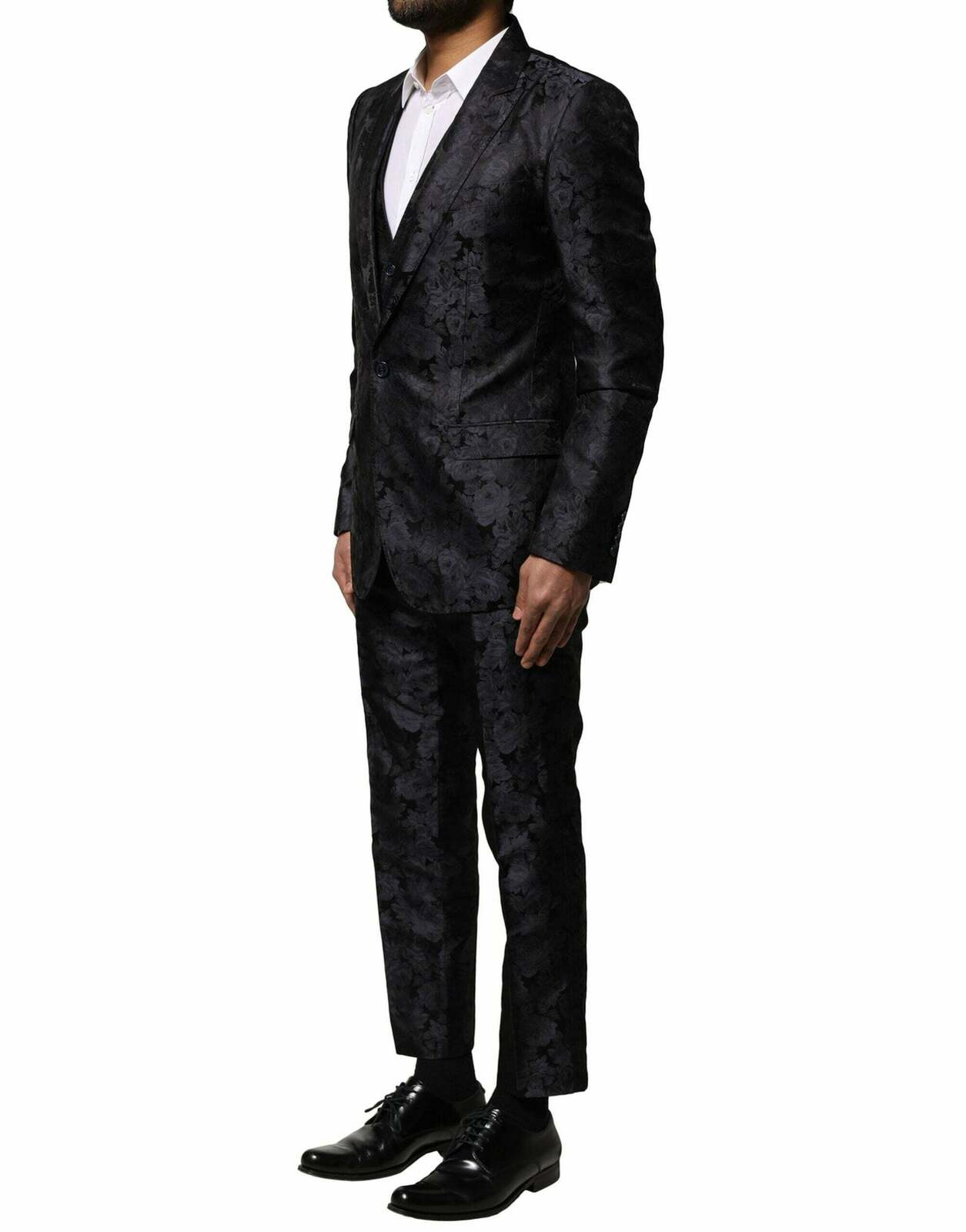 Floral Patterned Slim Suit - Blue / IT46 | S
