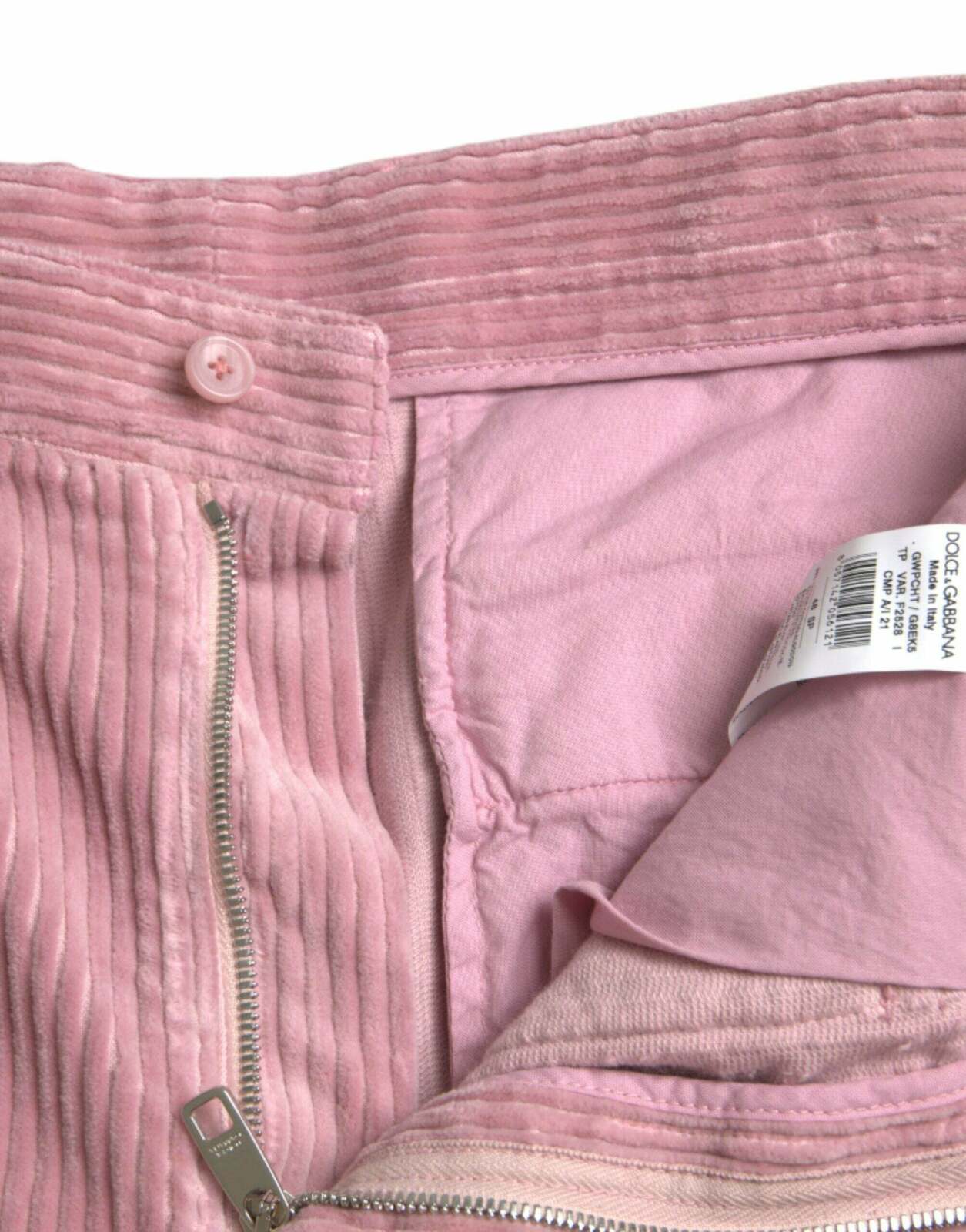 Corduroy Cargo Pants Pink - Pink / 48 IT