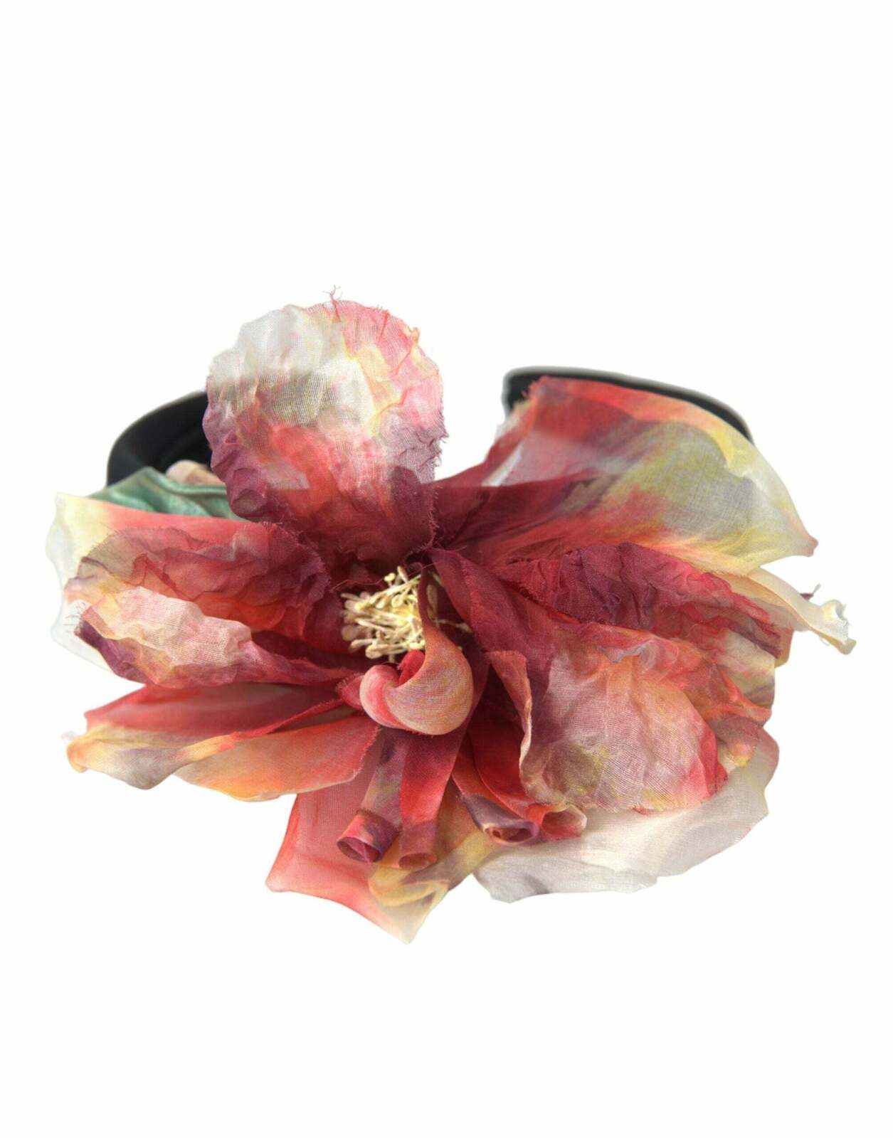 Dolce & Gabbana Printed Silk Headband Floral Hairband  display picture 3