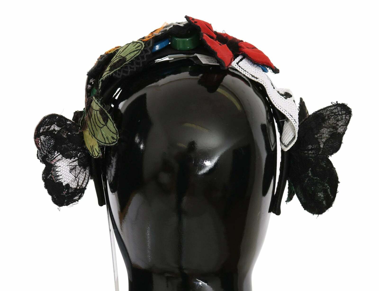 Dolce & Gabbana Butterfly Headband Multicolor Appliqu 
