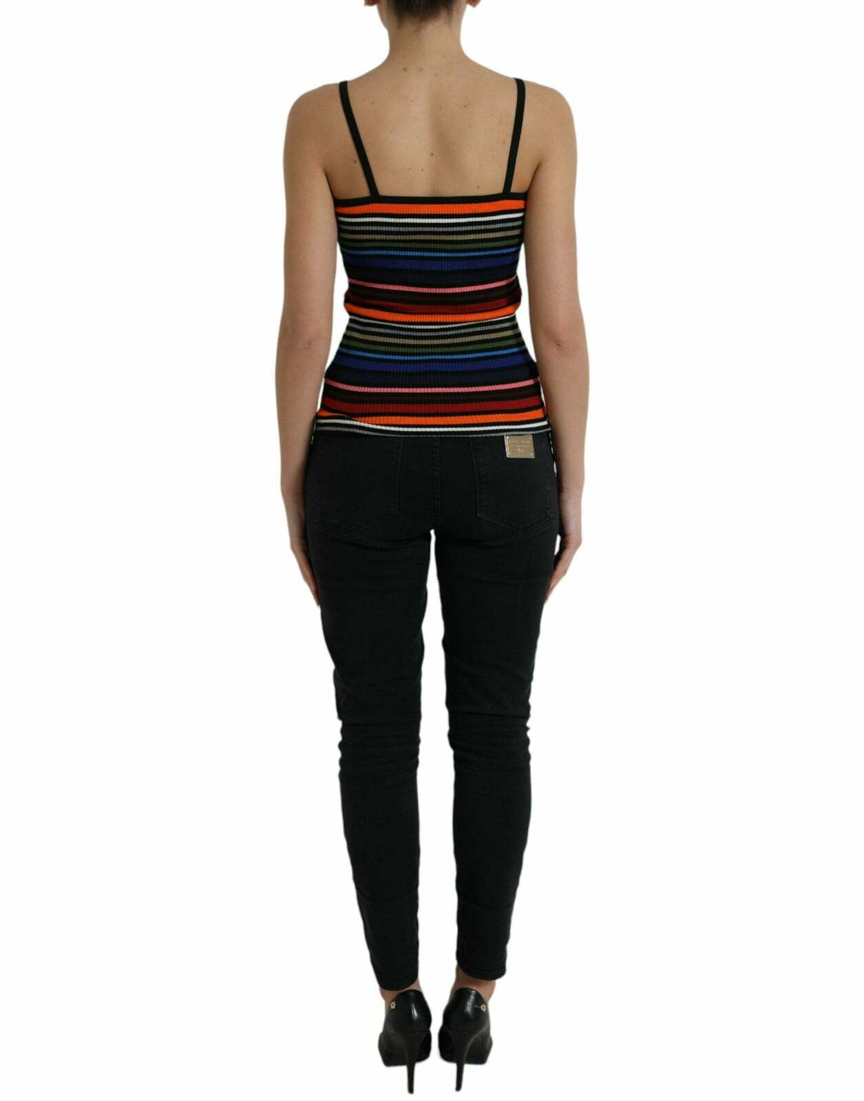 Multicolor Striped Knit Tank Top TSH84802 - Multicolor / 36 IT