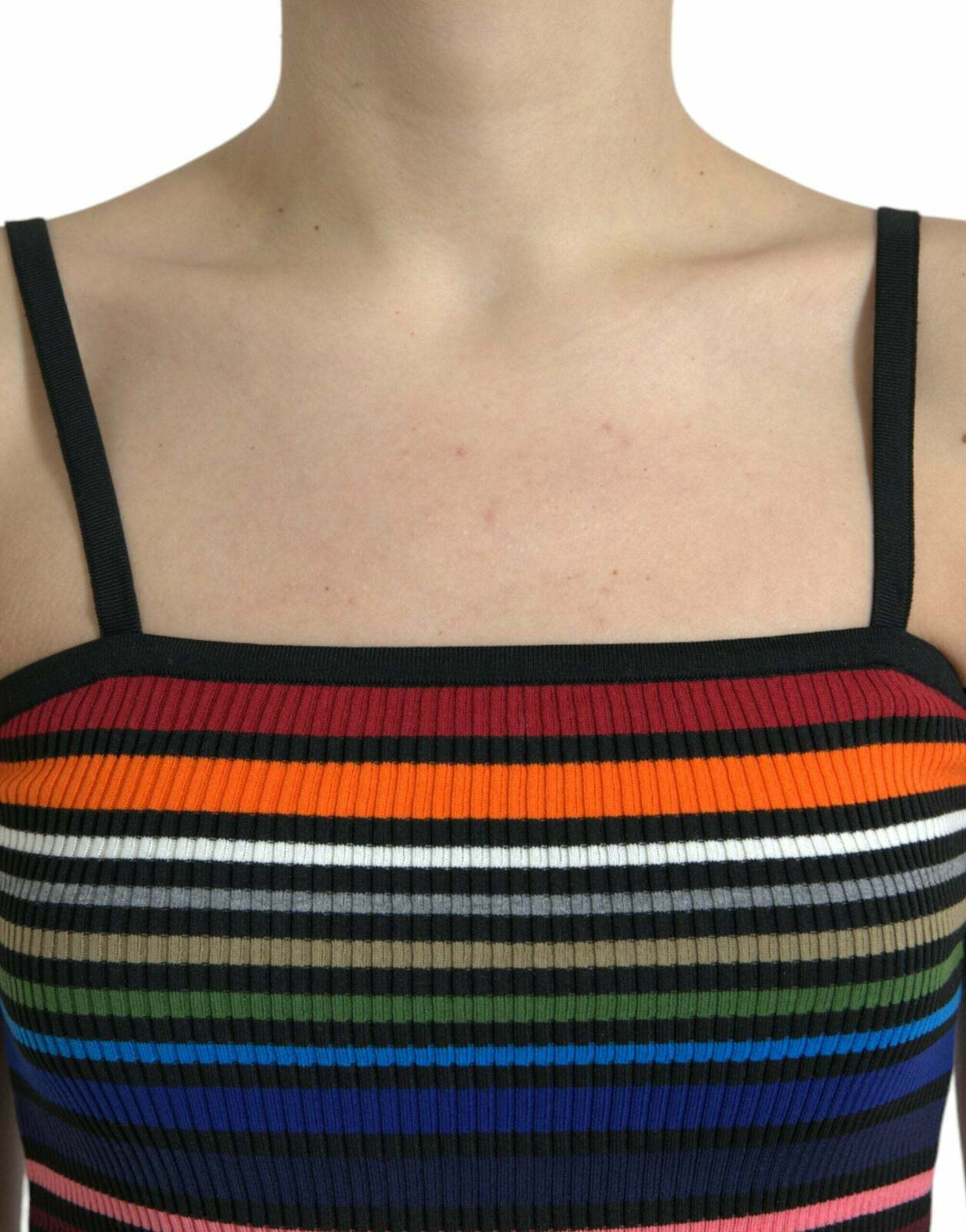 Multicolor Striped Knit Tank Top TSH84802 - Multicolor / 36 IT