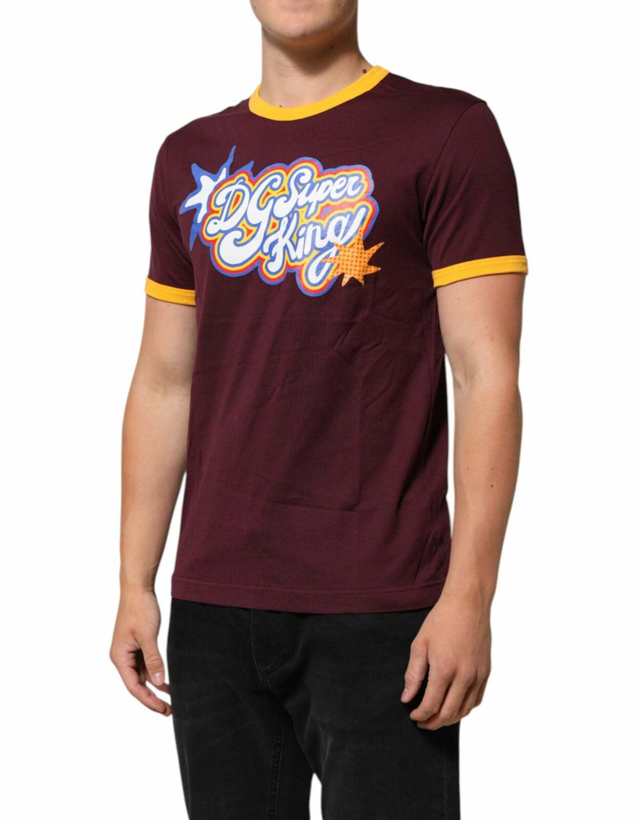Cotton Super King Logo T-Shirt - Burgundy / 48 IT