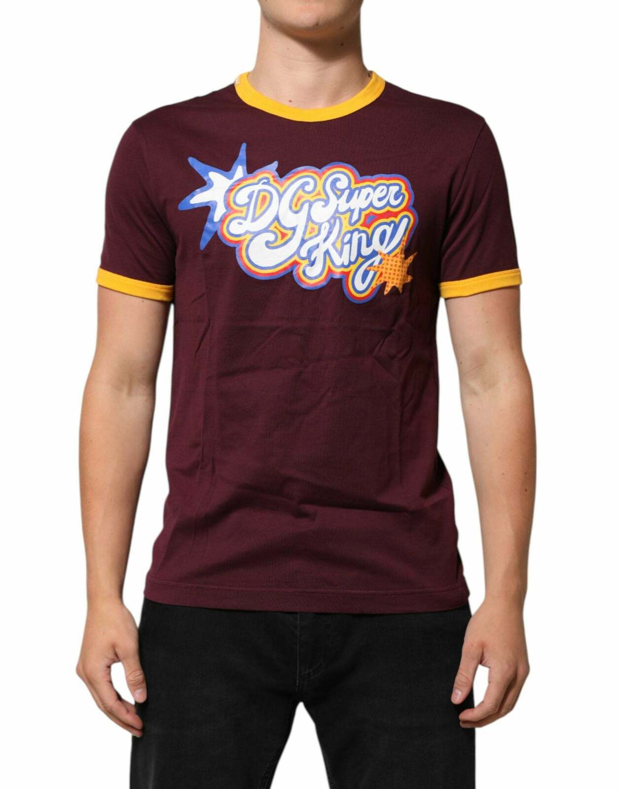 Cotton Super King Logo T-Shirt - Burgundy / 48 IT