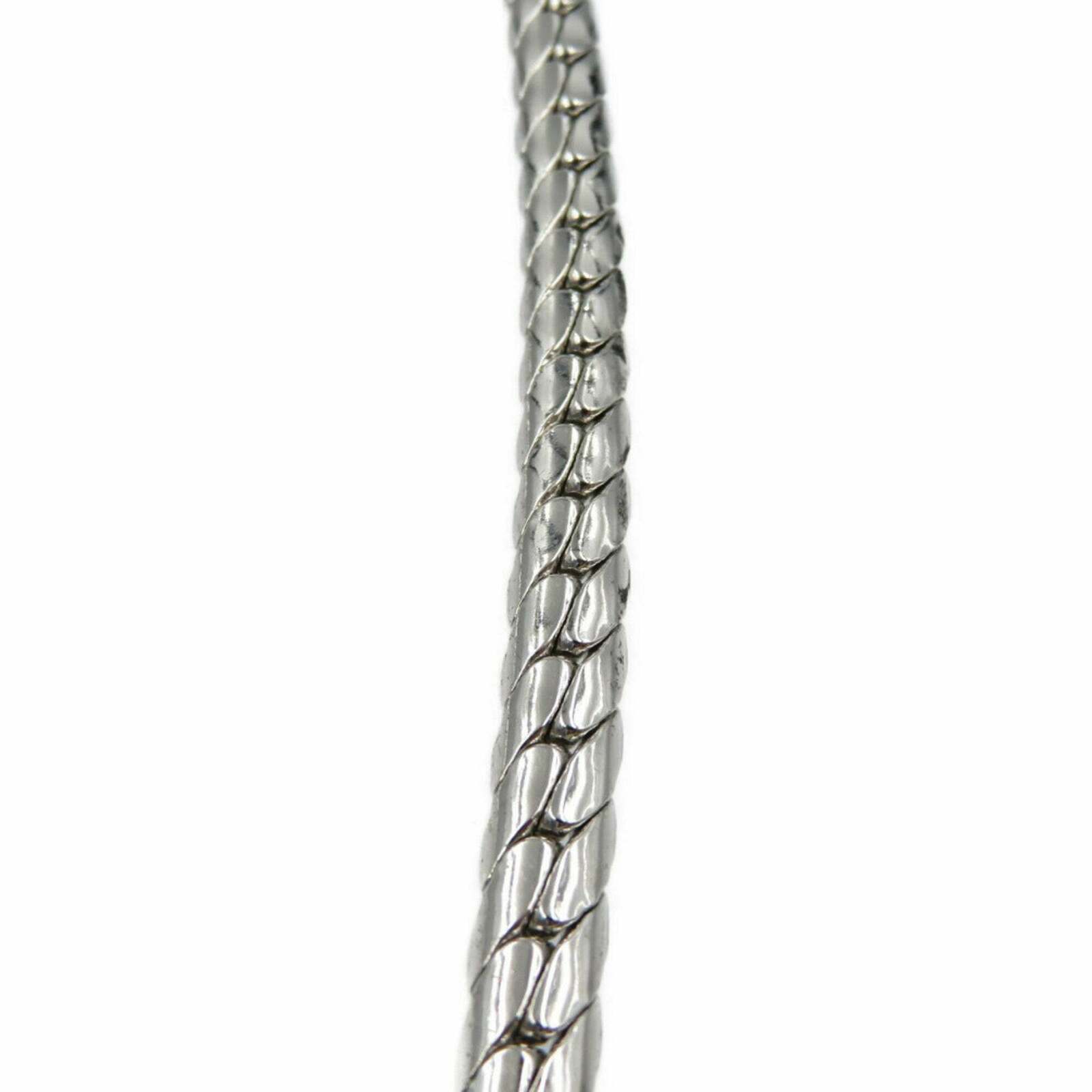 ilver Rhinetone VPendant Necklace - Silver / One Size