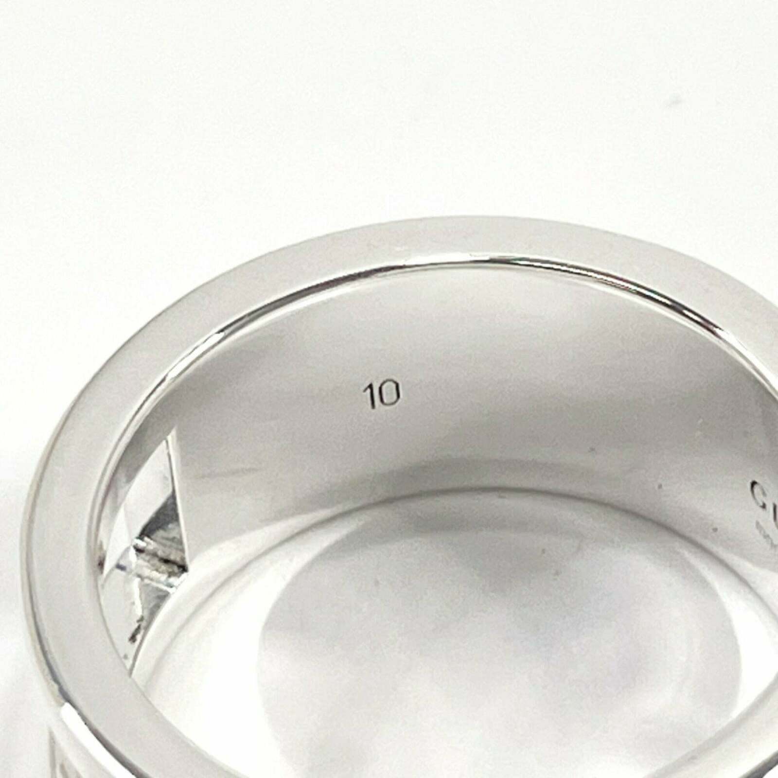 Cutout G Ring Silver Style - Silver / One Size