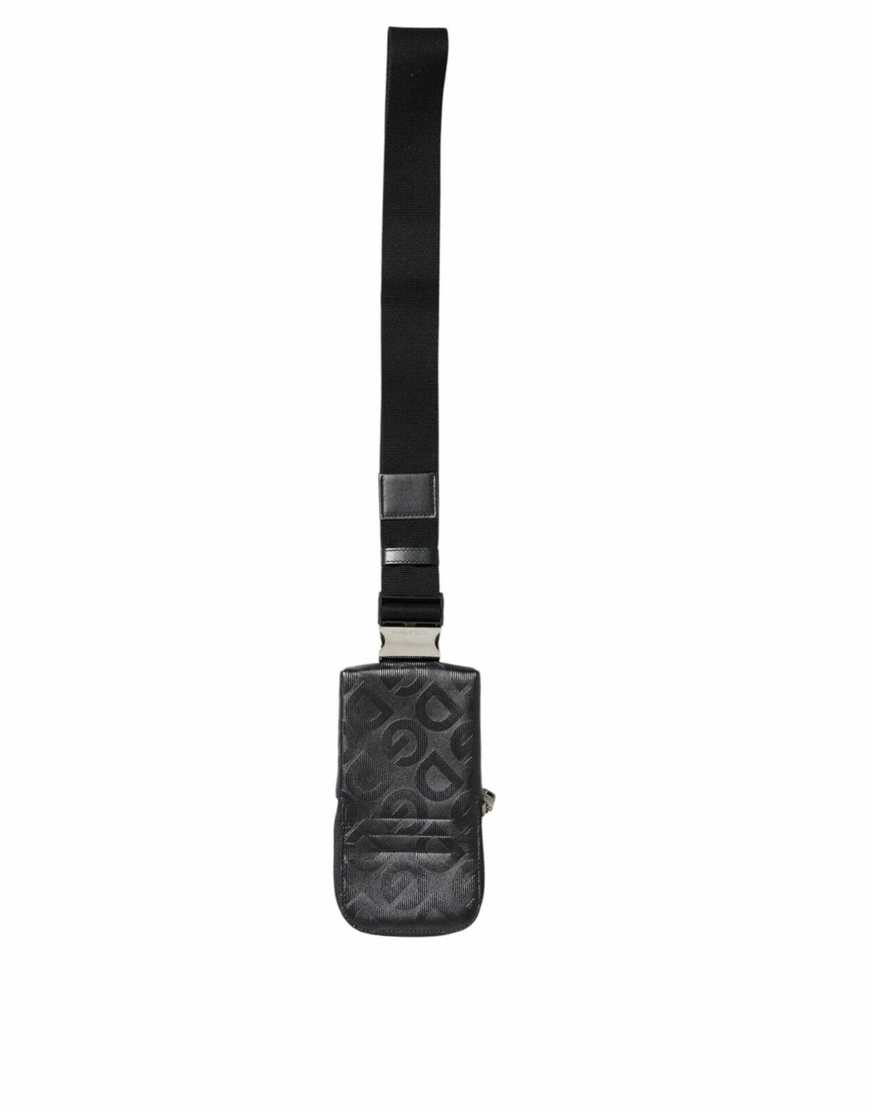 DG Logo Mania Purse Phone Belt Waist Bag - Gray / One Size