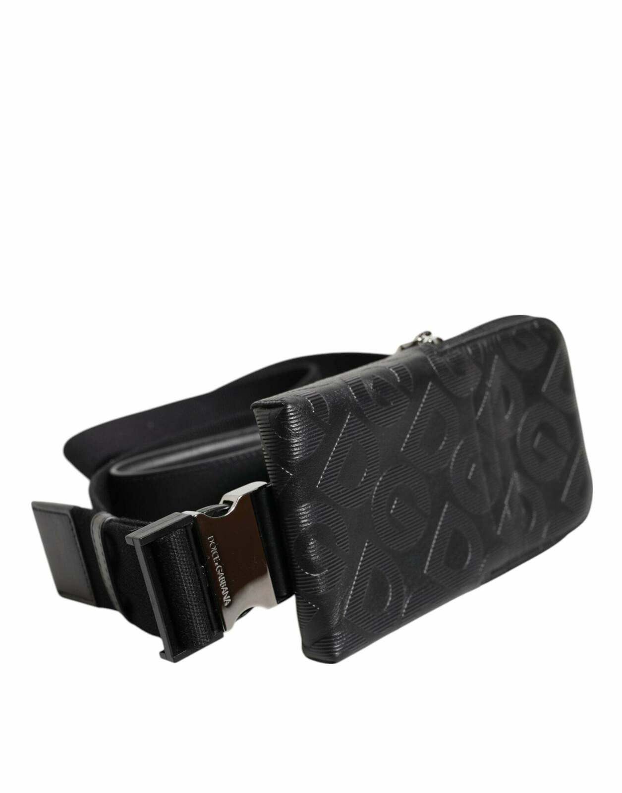 DG Logo Mania Purse Phone Belt Waist Bag - Gray / One Size