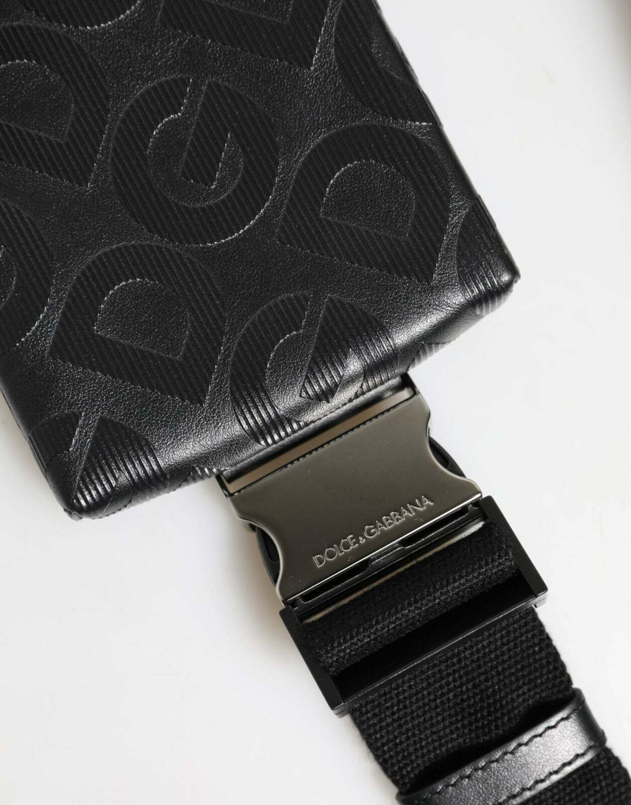 DG Logo Mania Purse Phone Belt Waist Bag - Gray / One Size