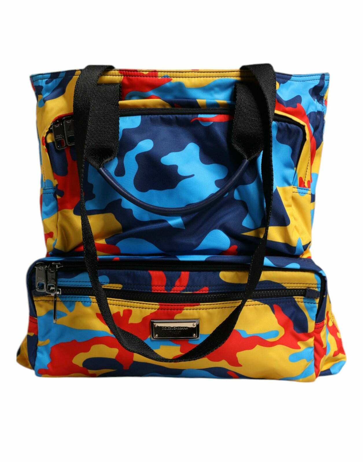 Camouflage Tote Double-Decker Style - Multicolor / One Size