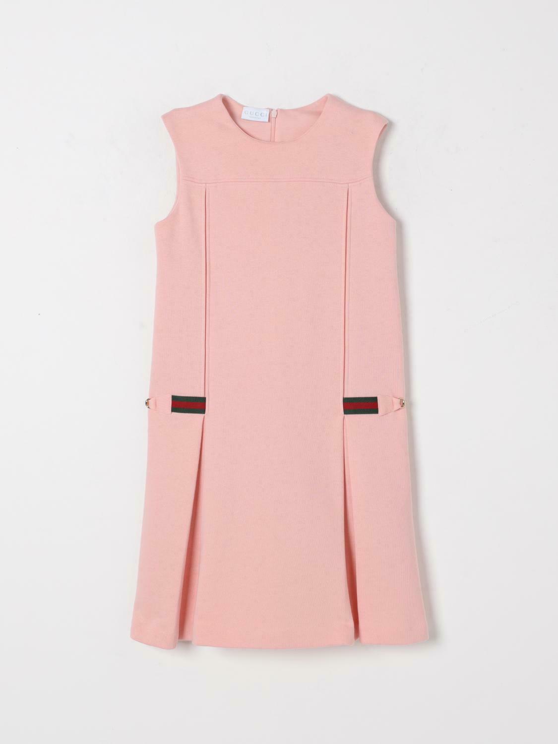 ALine Sleeveless Dress with Pleats - Pink / 10 IT