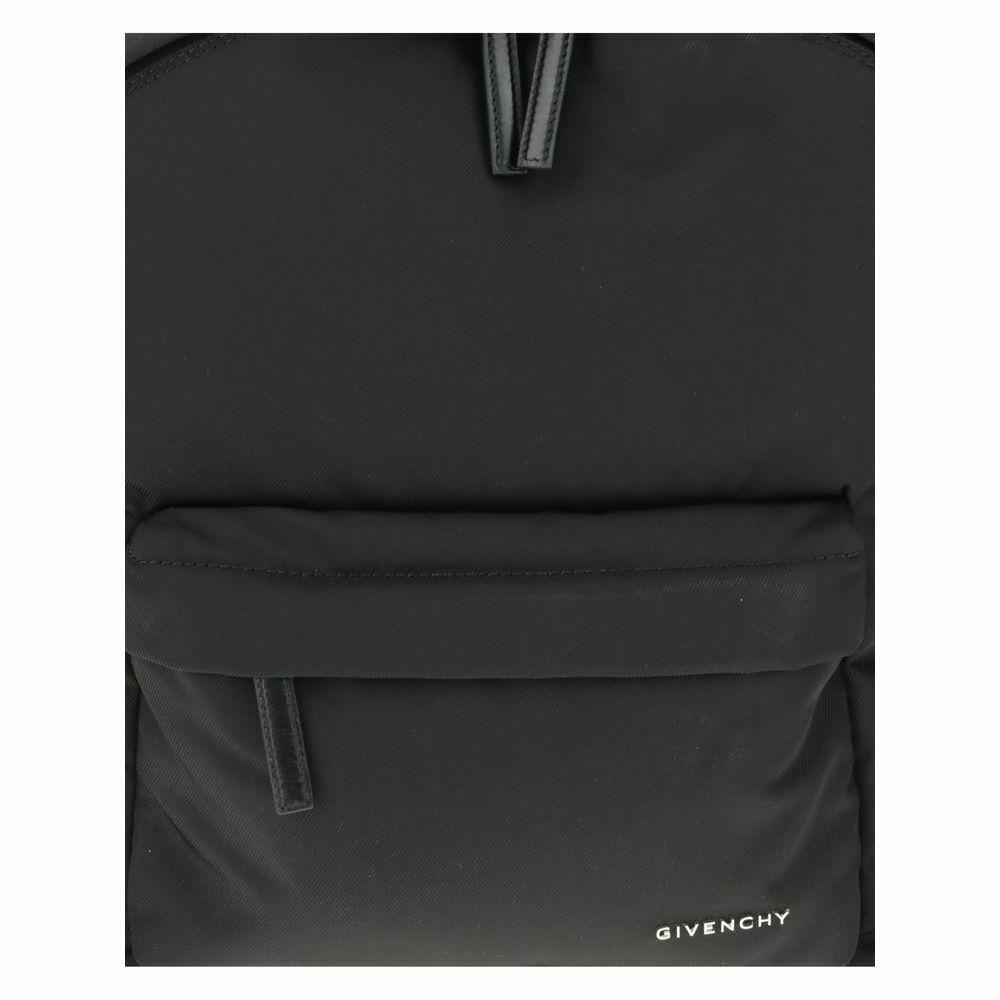 Essential U Canvas Backpack with Leather Accents and Practical Pockets - Black / One Size