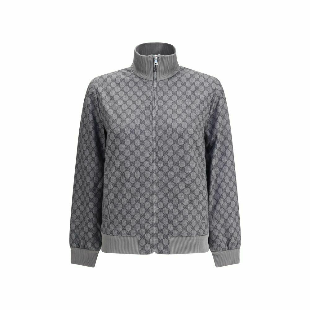 Monogram ZipUp Jacket - Gray / M