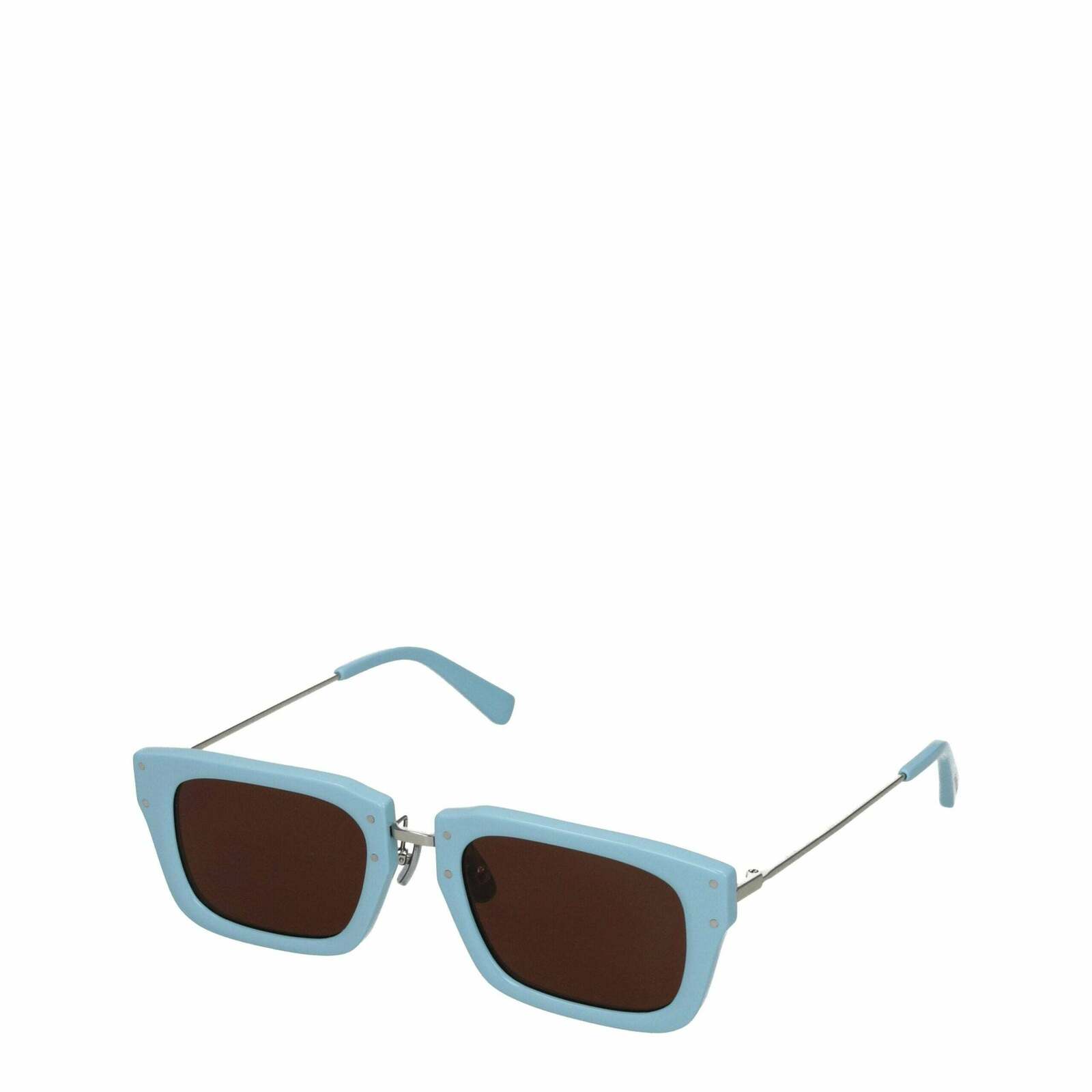 Haircalf Square Sunglasses with Dark Lenses - Light Blue / One Size