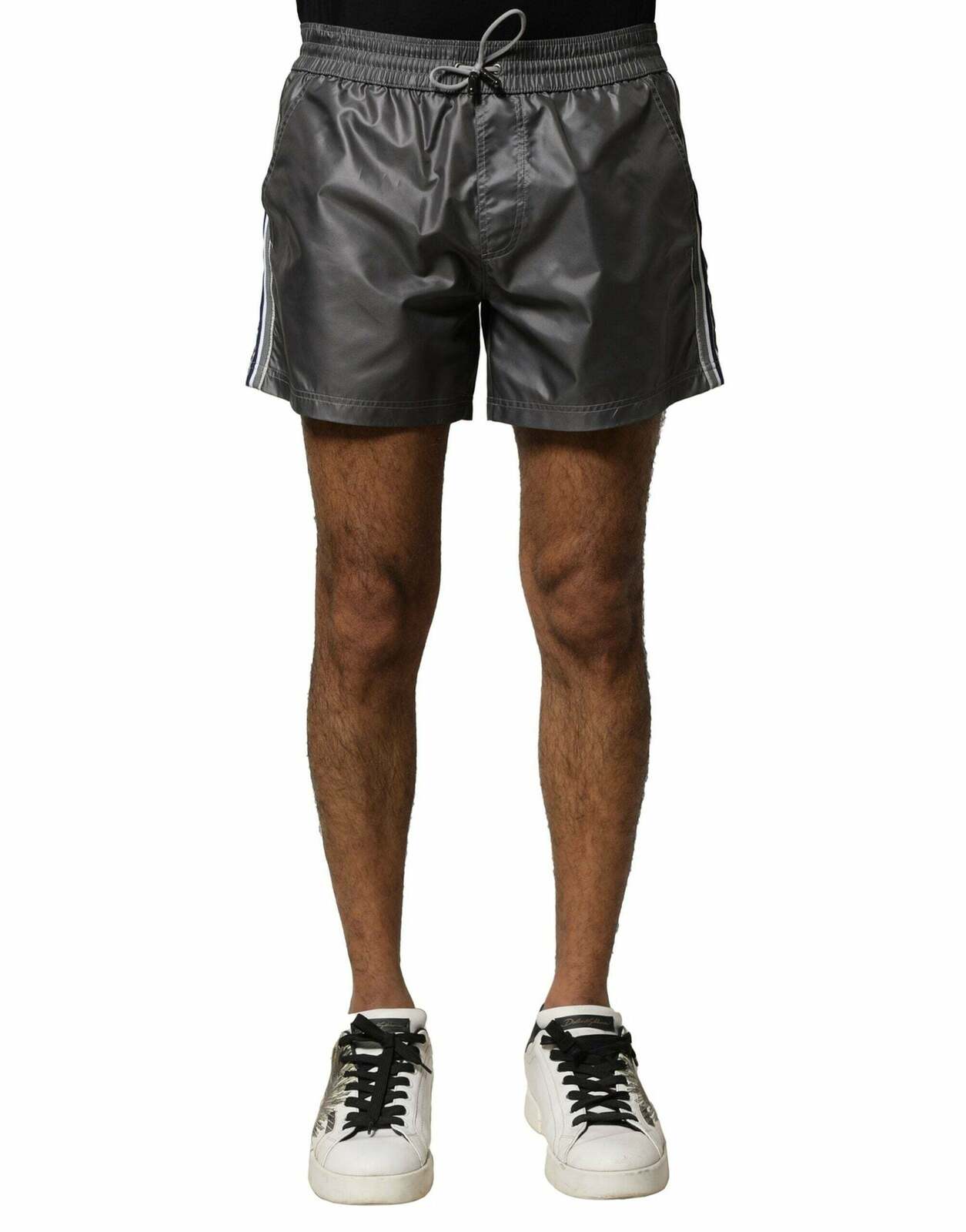 Side Stripe Shorts - Gray / S