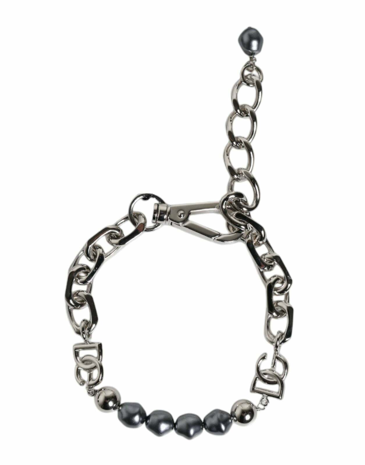 Chain Bracelet Pearl Detail - Silver / One Size