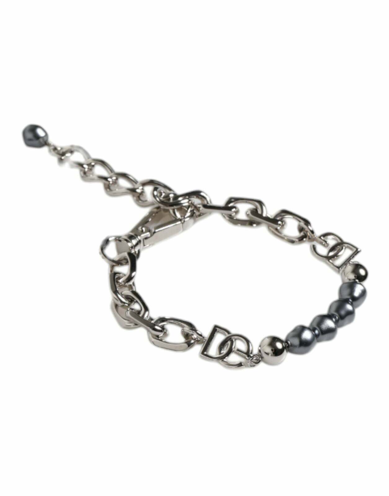 Chain Bracelet Pearl Detail - Silver / One Size