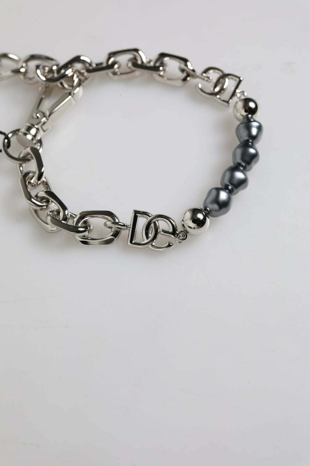 Chain Bracelet Pearl Detail - Silver / One Size