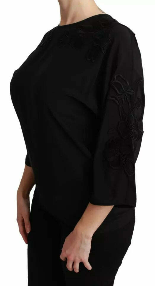 Dolce & Gabbana TSH2680 Embroidered Blouse - Black / 38 IT
