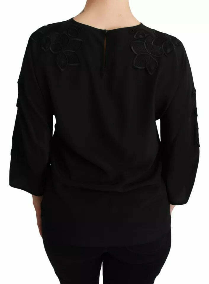 Dolce & Gabbana TSH2680 Embroidered Blouse - Black / 38 IT