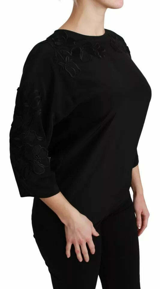 Dolce & Gabbana TSH2680 Embroidered Blouse - Black / 38 IT