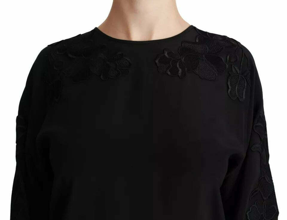 Dolce & Gabbana TSH2680 Embroidered Blouse - Black / 38 IT