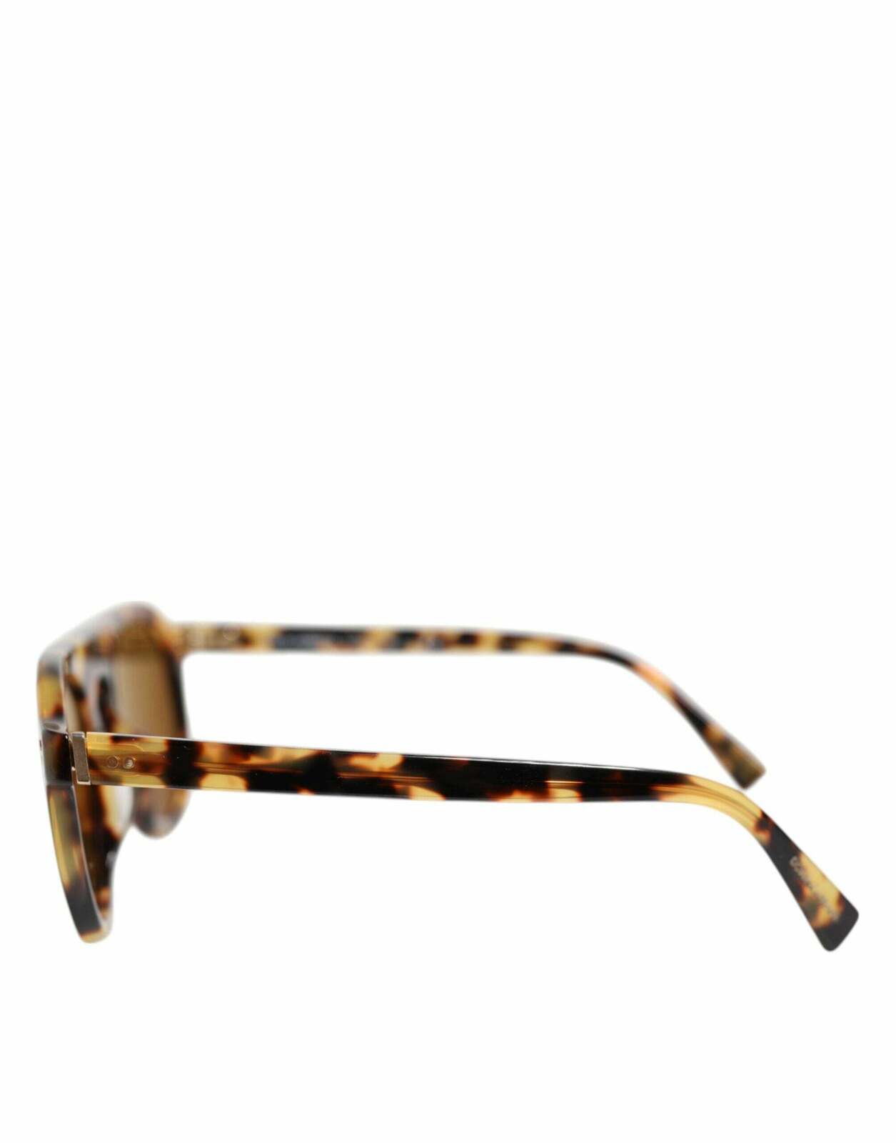 Round Leopard Print Acetate Sunglasses - Brown / One Size