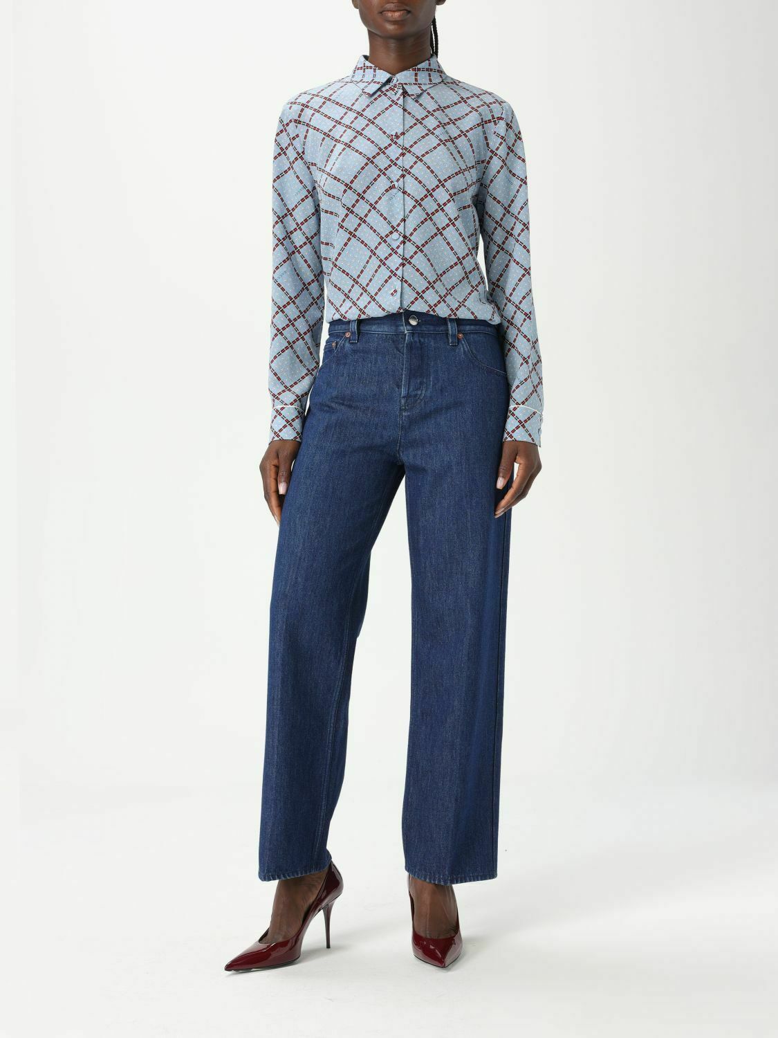 Classic Straight-Leg Denim Jeans - Denim / 28 IT