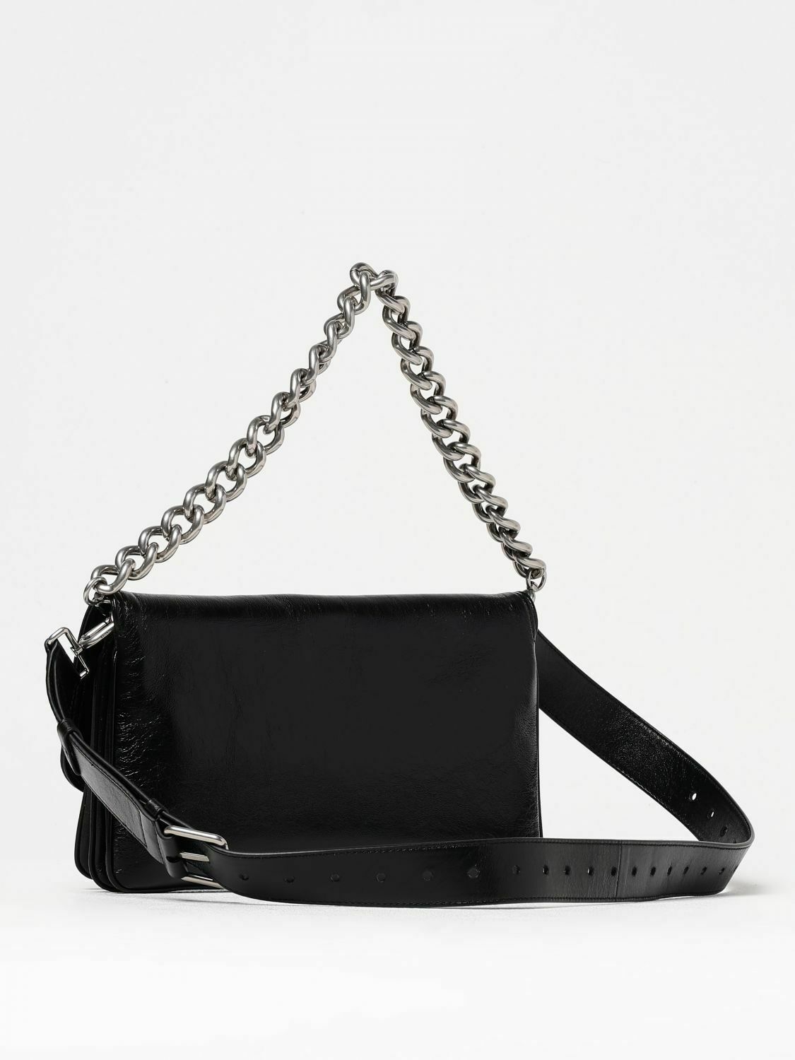 Hourglass Chain Wallet Bag - Black / U EU