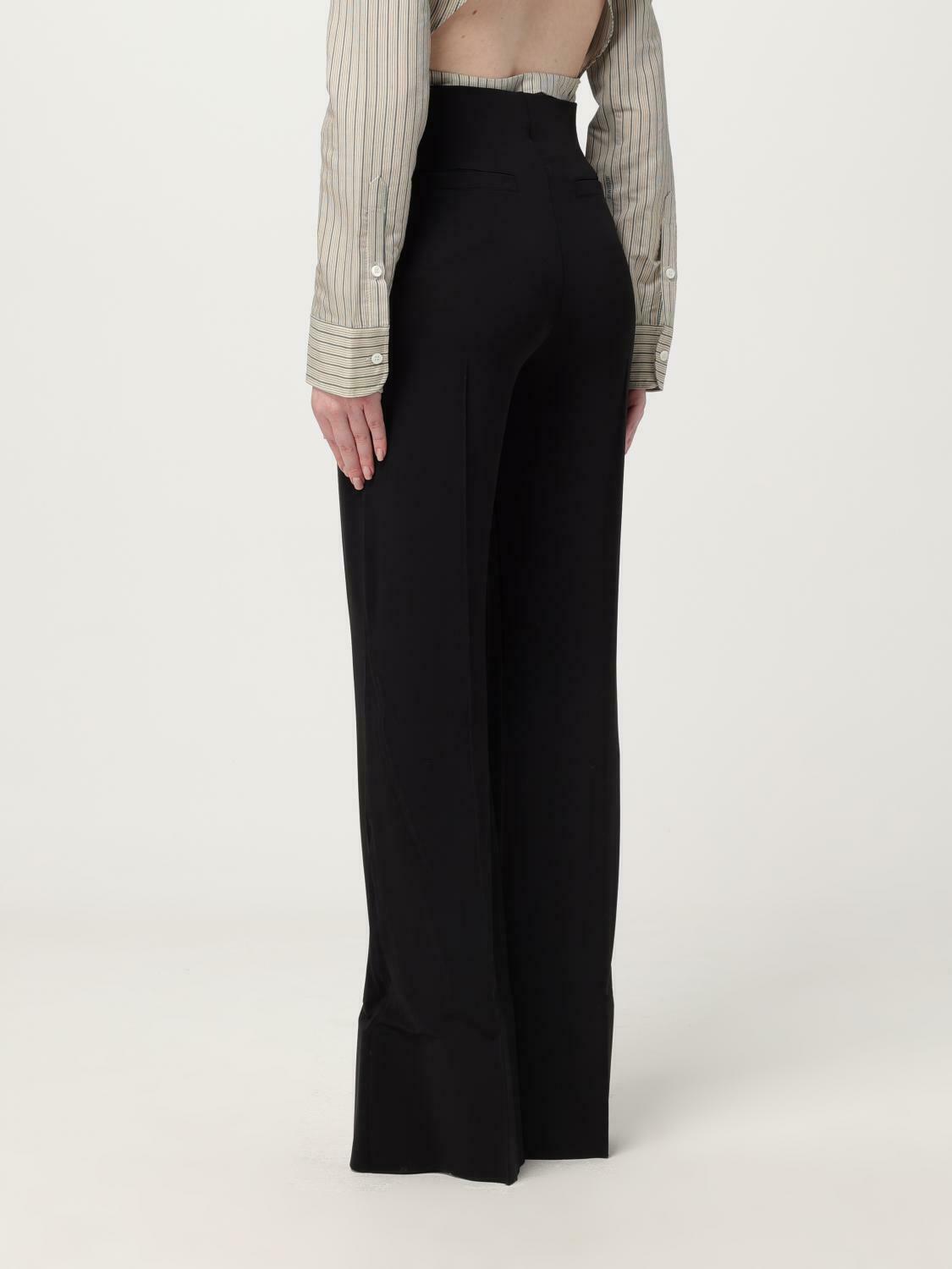 Wide Leg Trousers - Black / 40 EU