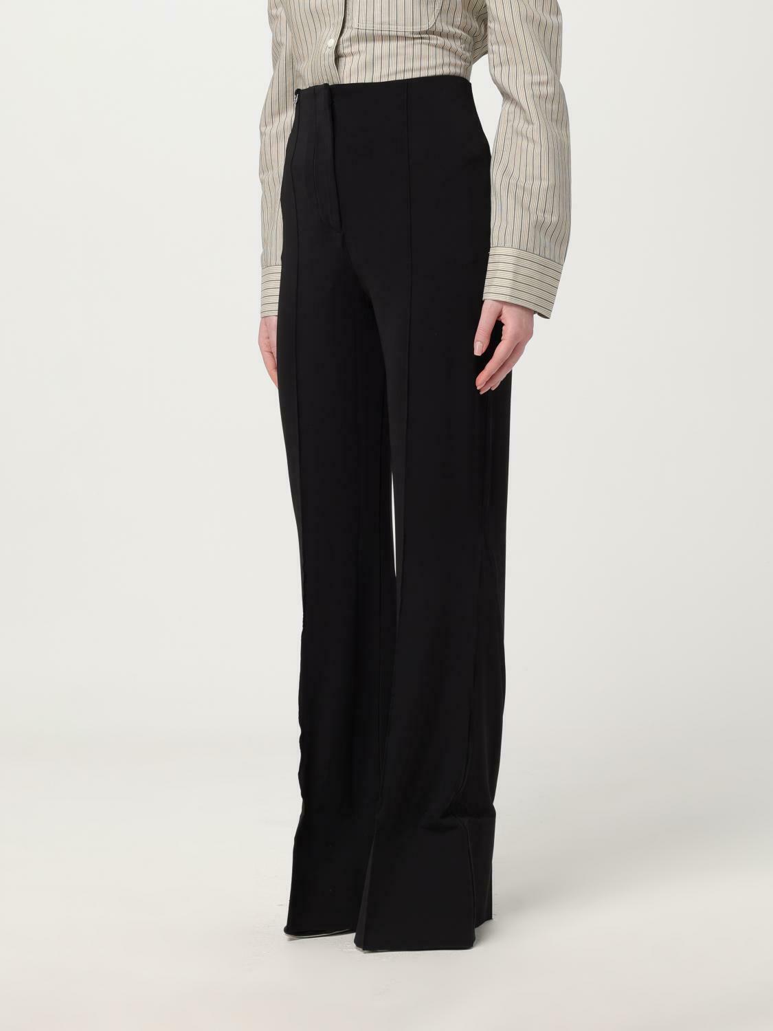 Wide Leg Trousers - Black / 40 EU
