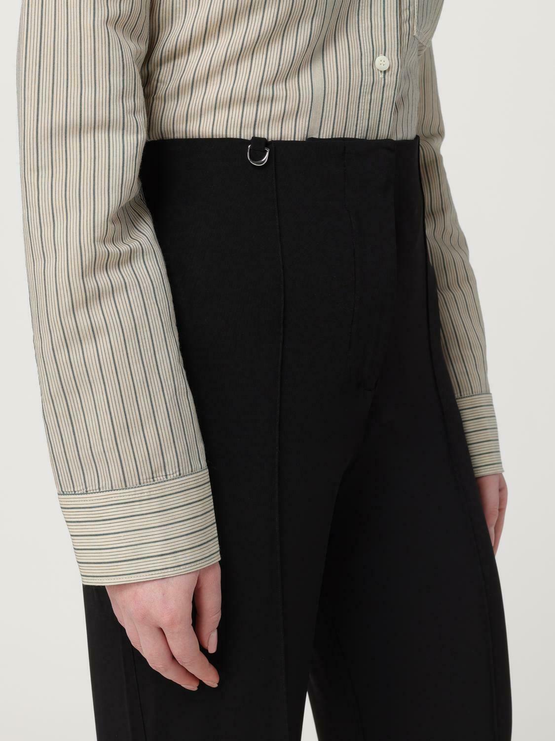 Wide Leg Trousers - Black / 40 EU