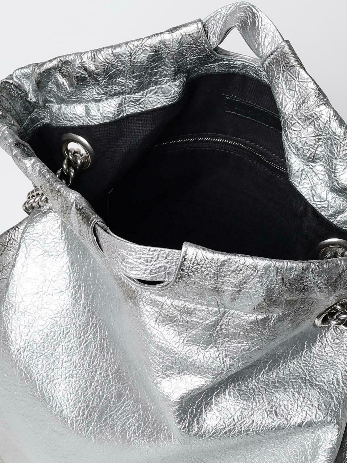 Versatile Handbag with Chain Detail - Stylish and Functional Accessory - Silver / U EU