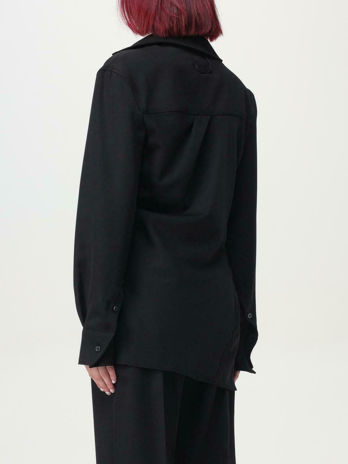 Asymmetrical LongSleeve Shirt - Black / 36 EU
