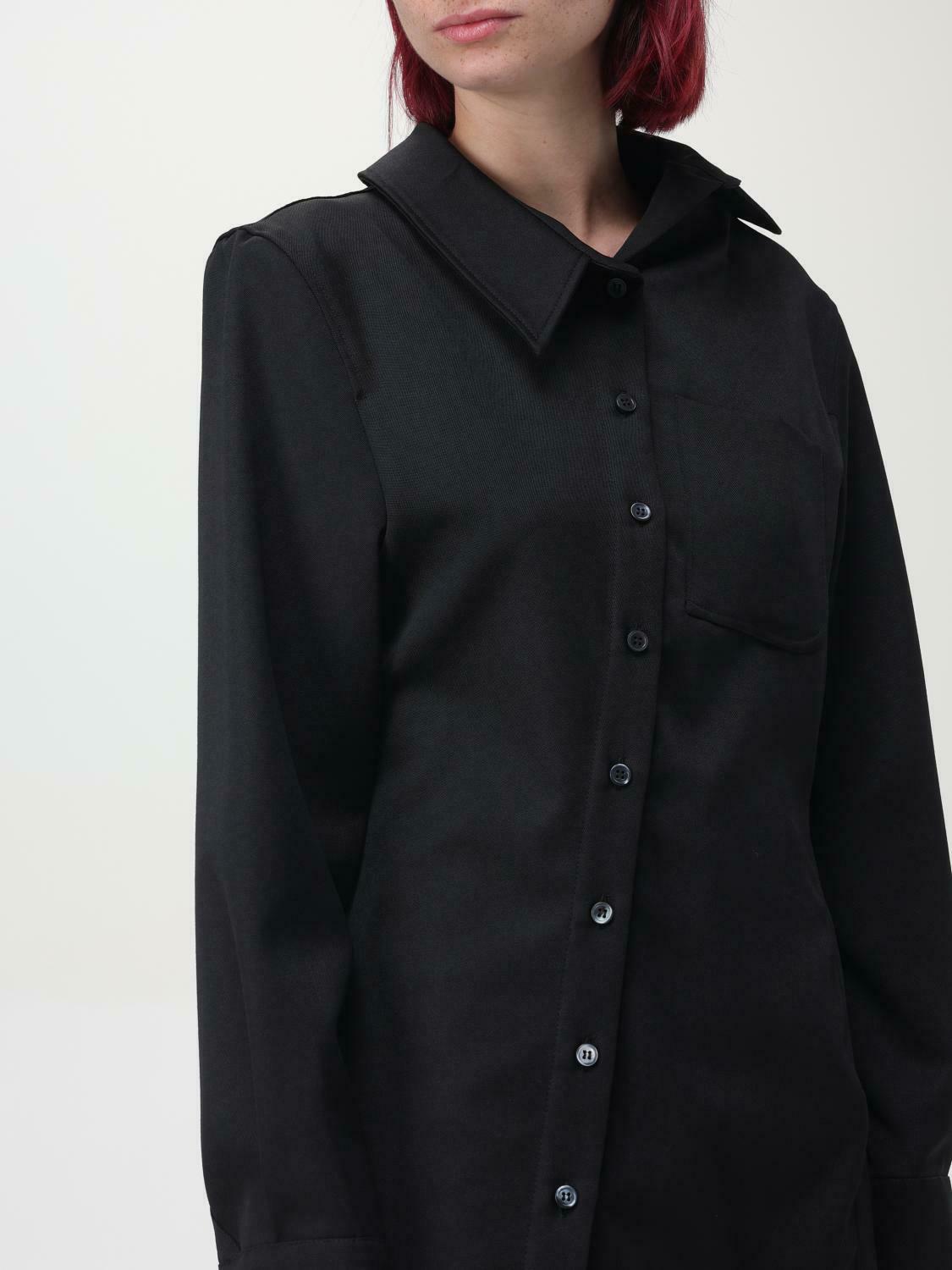 Asymmetrical LongSleeve Shirt - Black / 36 EU