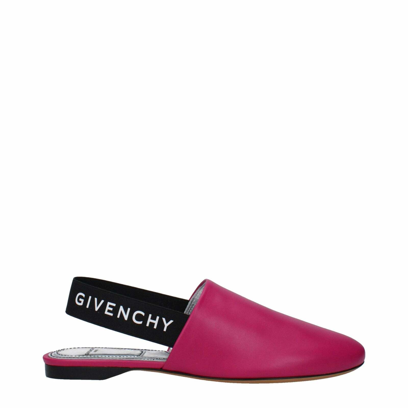 Leather Sandal with Side and Back Logo - Pink / 35 EU