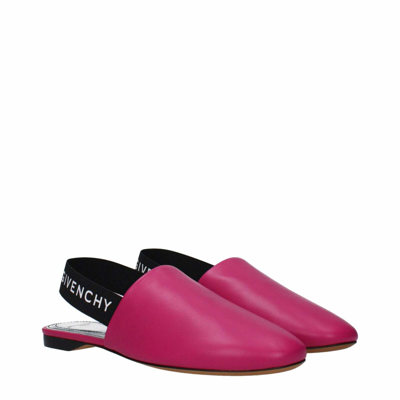 Leather Sandal with Side and Back Logo - Pink / 35 EU